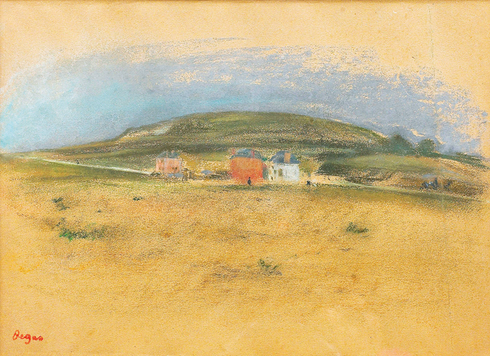  埃德加·德加 Edgar Degas—— 房屋边的悬崖